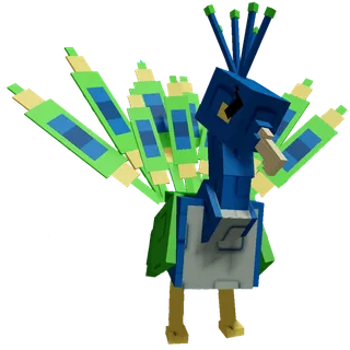 X3 Peacock grow a garden