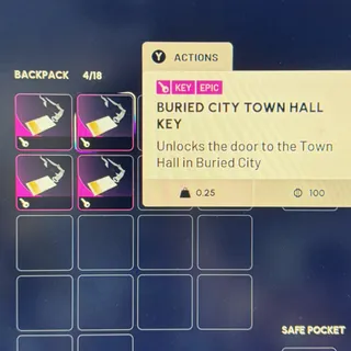4x Buried City Town Hall