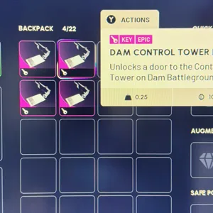 4x Dam Control Tower Key