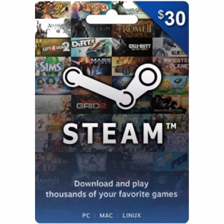 Shop now $30 Steam Gift Card online