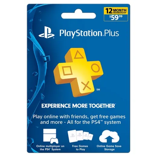 12 month ps plus on sale card