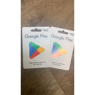 $100.00 USD Google Play