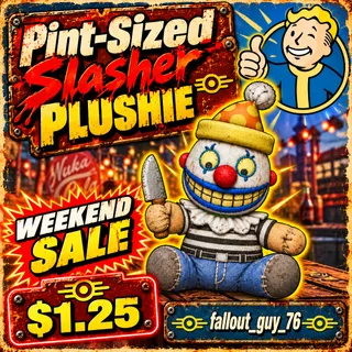 Pint-sized slasher plushie 