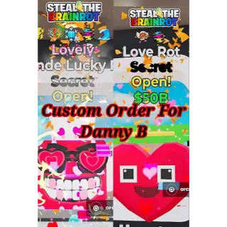 Custom Order For Danny B