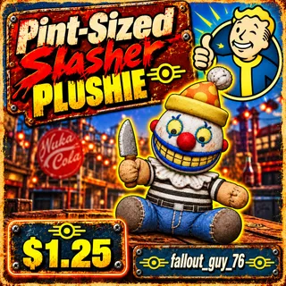 Pint-sized slasher plushie 