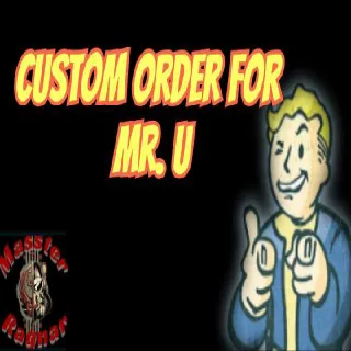 Custom Order For Mr. U