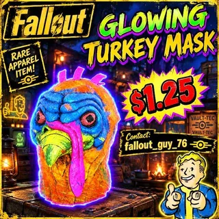 Glowing Turkey Mask