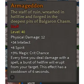 Armageddon 1slot Rune Slayer