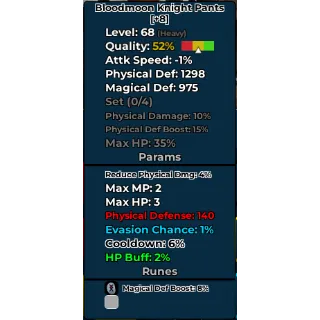 Level Bound | Bloodmoon Knight Pants with Mythic Bone