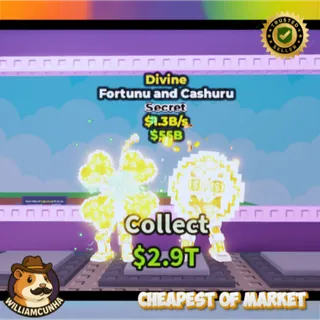 ☀️ Fortunu and Cashuru Divine 1.3B/s (Fast Delivery!!!) ☀️