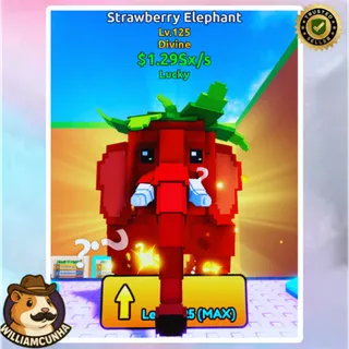 Divine |☘️ Strawberry Elephant Lucky  ☘️ - Escape Tsunami For Brainrots ETFB