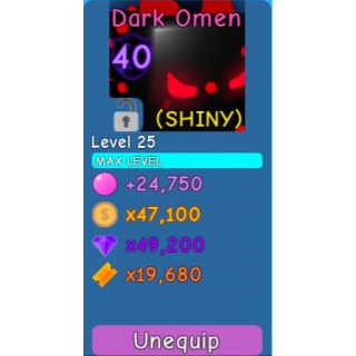 Pet Shiny Dark Omen Bgs In Game Items Gameflip