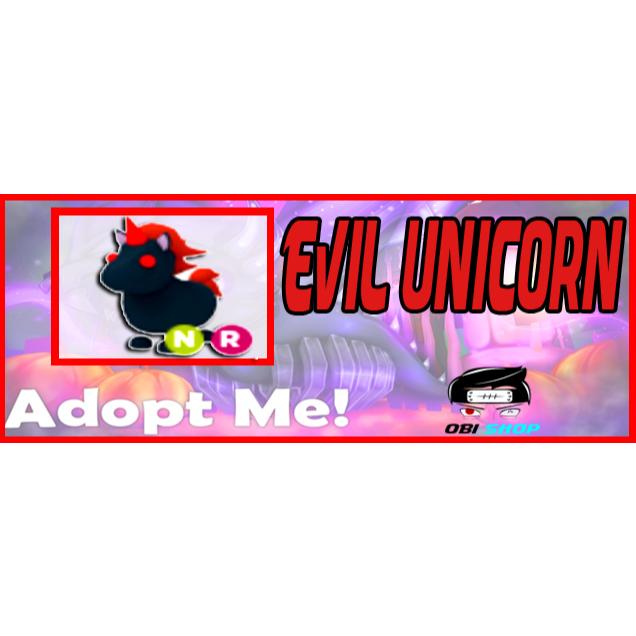 Roblox Adopt Me Evil Unicorn Neon