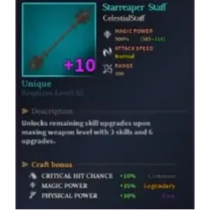 Starreaper Staff [Unique] +10 | Devas Of Creation