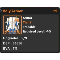 Other Holy Armor World Zero In Game Items Gameflip - roblox world zero armor