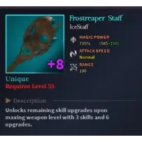 Frostreaper Staff [Unique] +8