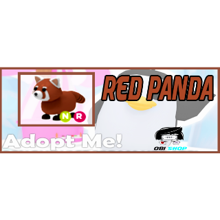 neon red panda adopt me roblox
