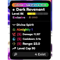 Almighty Dark Revenant | ANIME DEFENDERS