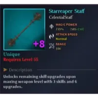 Starreaper Staff [Unique] +8