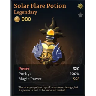 Solar Flare Potion SSS | Wizard Alchemy