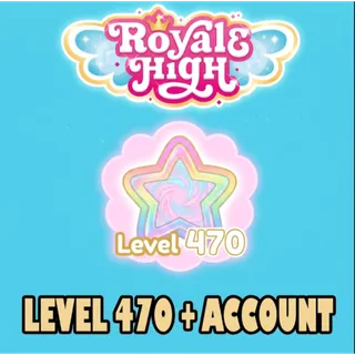 Royale High Trade Ready 470 Level Account | No Mail
