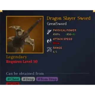 Dragon Slayer Sword