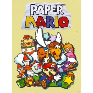 Paper Mario Nintendo 64 Video Game Cartridge N64