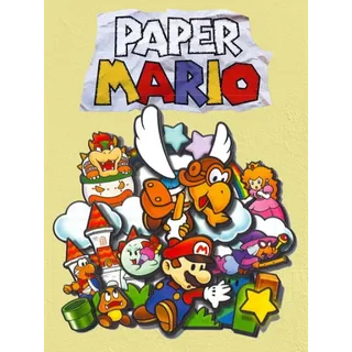 Paper Mario Video Game Cartridge Nintendo 64 N64