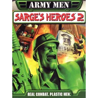 Army Men: Sarge's Heroes 2 Video Game Cartridge Nintendo 64 N64