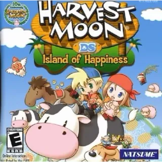 Harvest Moon DS Island of Happiness Nintendo DS Video Game Cartridge