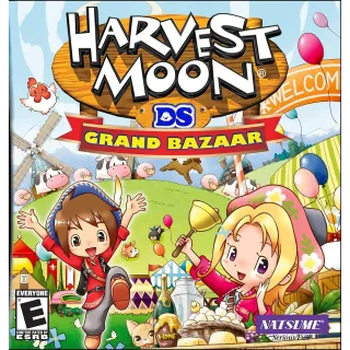  Harvest Moon DS: Grand Bazaar Nintendo DS Video Game Cartridge