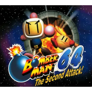 Bomberman 64: The Second Attack! Video Game Cartridge Nintendo 64 N64
