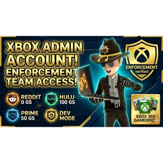 RAREST Xbox Legacy Account | Enforcement Team History | Unobtainable App Achievements (Reddit, Hulu, etc.)