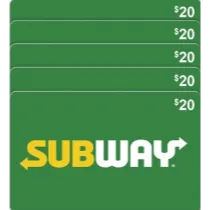 subway gift card $20.00 USD Other  (You can keep the card and use it whenever you want)