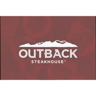 Outback Steakhouse $50.00 USD Other ( You can use it whenever you want )