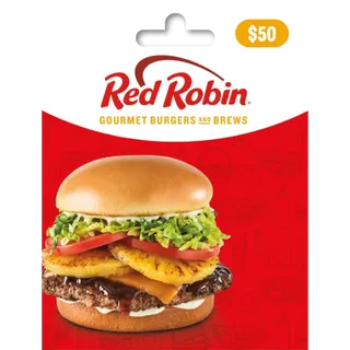 red robin gift card $50.00 USD Other