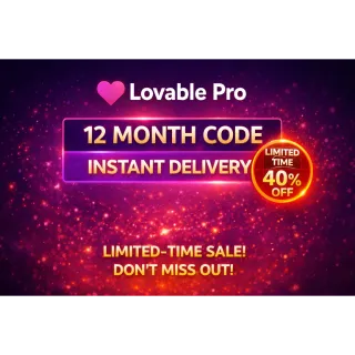 Lovable Pro 12 Month