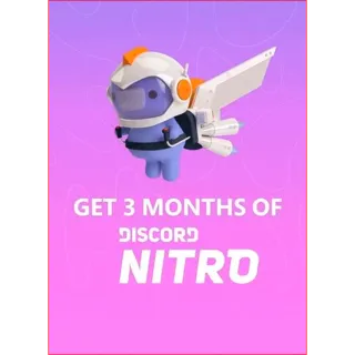 Discord Nitro 3 Month GIFT