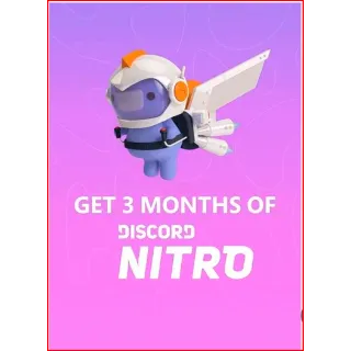 Discord Nitro 3 Month {Activation Link}