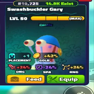 Swashbuckler Gary 10x