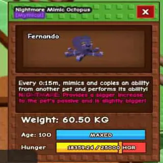 60.50kg Mimic Octopus Grow a Garden