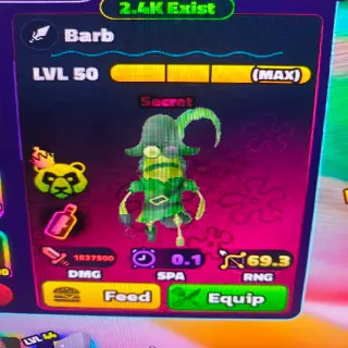 NC Barb Spongebob tower defense