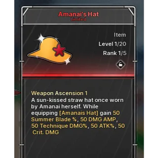 Jujutsu Zero Amanai Hat