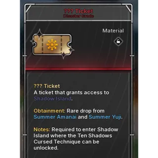 10x Ticket / Jujutsu Zero 