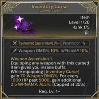Inventory Curse / Jujutsu Zero 