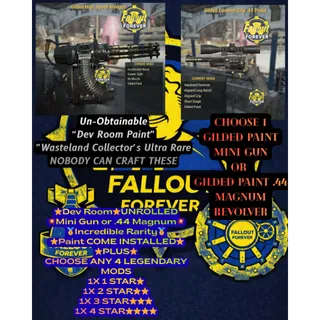 Gilded Mini Gun Or .44 Magnum