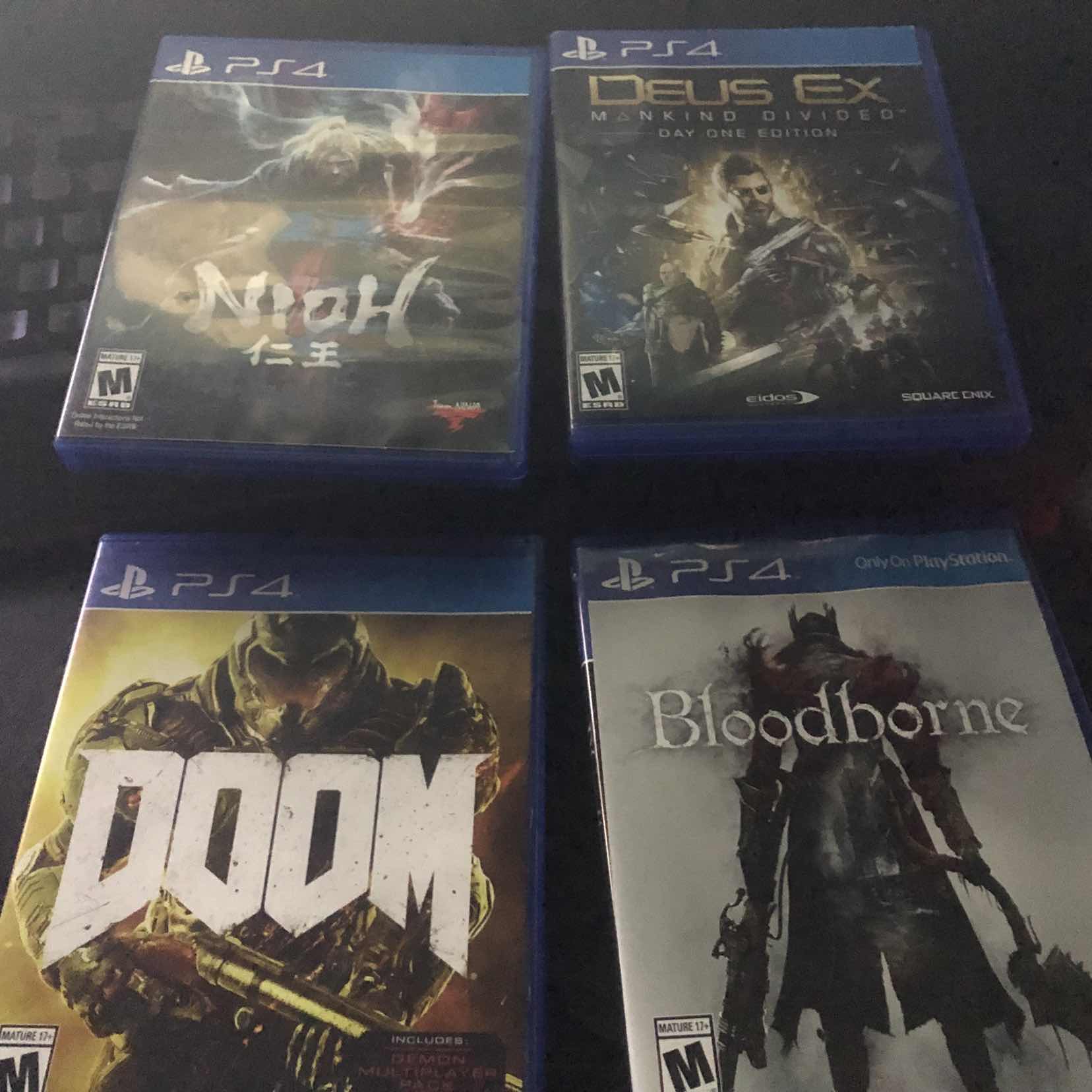 Playstation 4 Games Niog Deusex Doom Bloodborne Ps4 Games - playstation 4 games niog deusex doom bloodborne