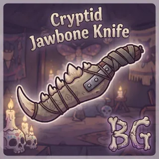Cryptid Jawbone Knife