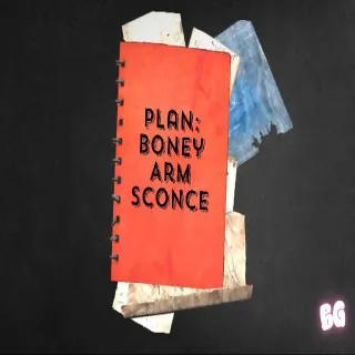 Boney Arm Sconce Plan