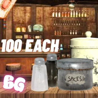 100X Sugar,Spice, S,P